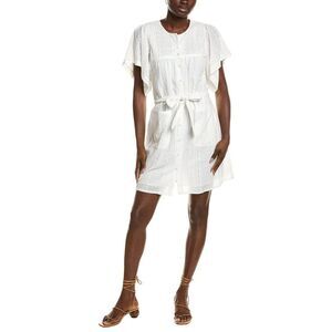 Emerson Fry Womens  Marion Button Dress, White
